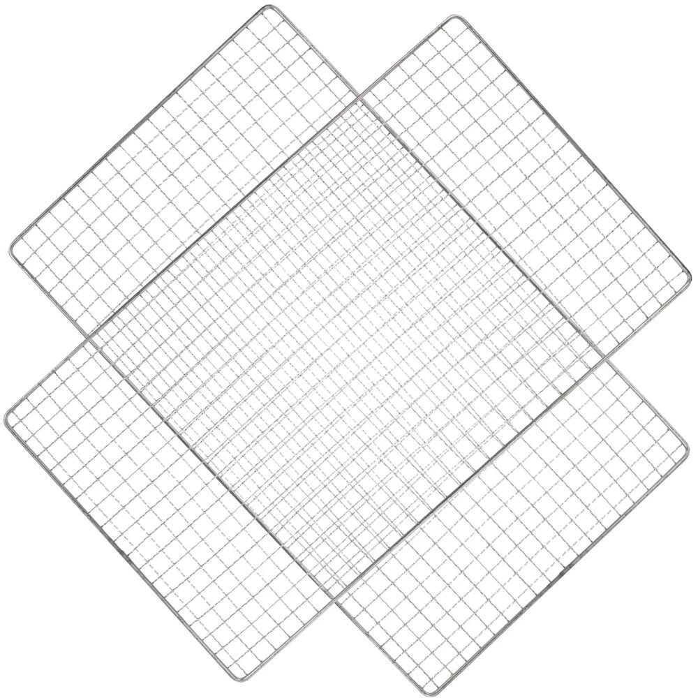 Samland 22x12cm BBQ Grill Mesh Fish Meat Rectangle Net Mat Barbecue Pad for Camping V1060-GM2515