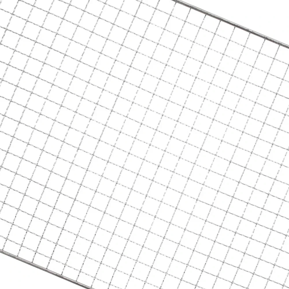 Samland 22x12cm BBQ Grill Mesh Fish Meat Rectangle Net Mat Barbecue Pad for Camping V1060-GM2515
