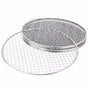 Samland 28CM BBQ Grill Mesh Fish Meat Round Net Mat Barbecue Pad for Camping V1060-GM28