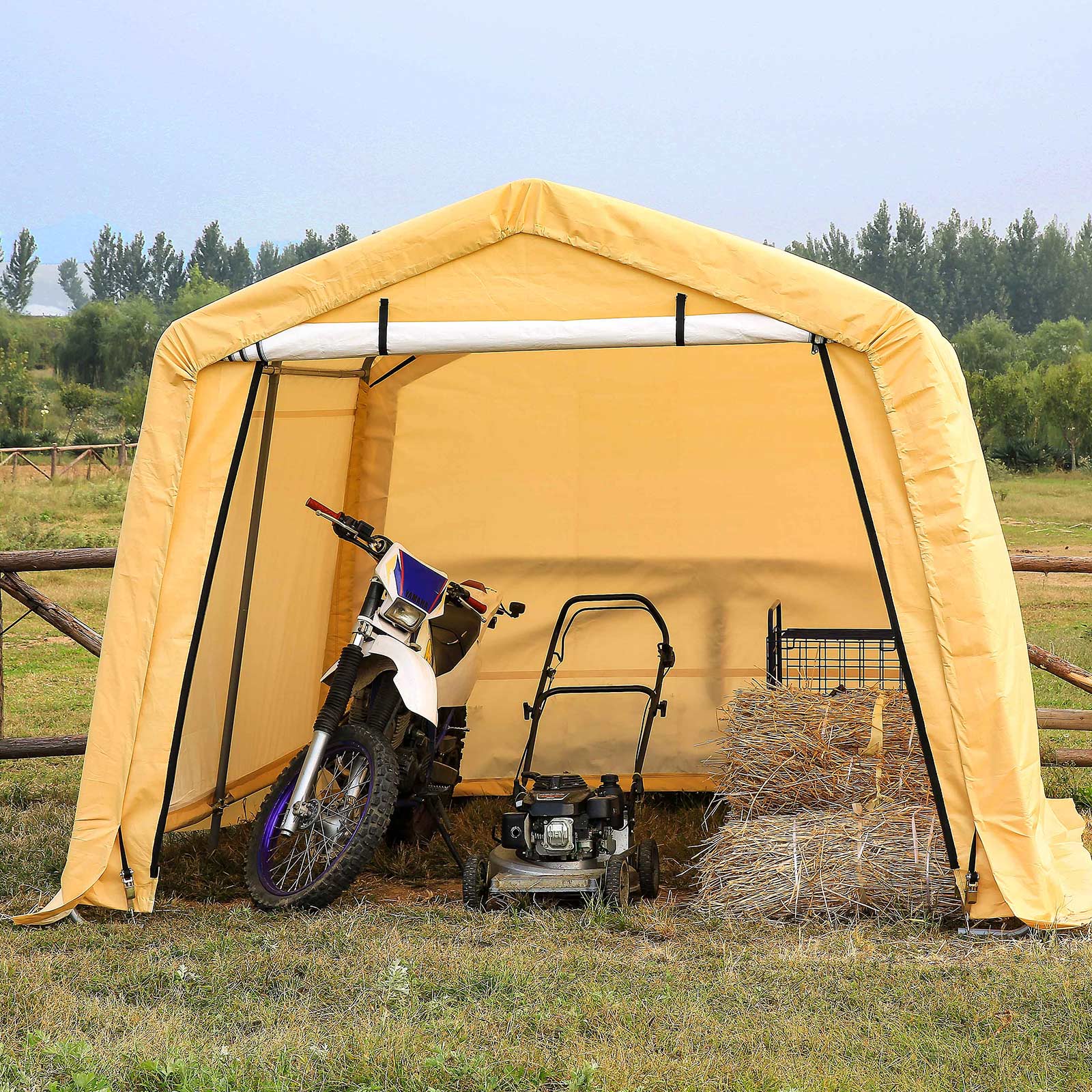 Samland Portable Storage Garage Shelter Size 10x10FT V1060-GS1010