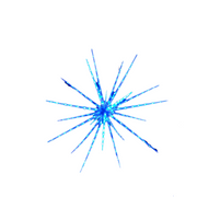 Samland 160 Led Blast Ice Star Ball Christmas Light Decoration Blue 122cm Diameter V1060-JD-BALL-160B