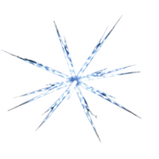 Samland 160 Led Blast Ice Star Ball Christmas Light Decoration White V1060-JD-BALL-160W