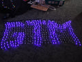 Samland 448 LED Programmable Scrolling Text Message Net Light 2m x 80cm in Blue V1060-LED448K_B