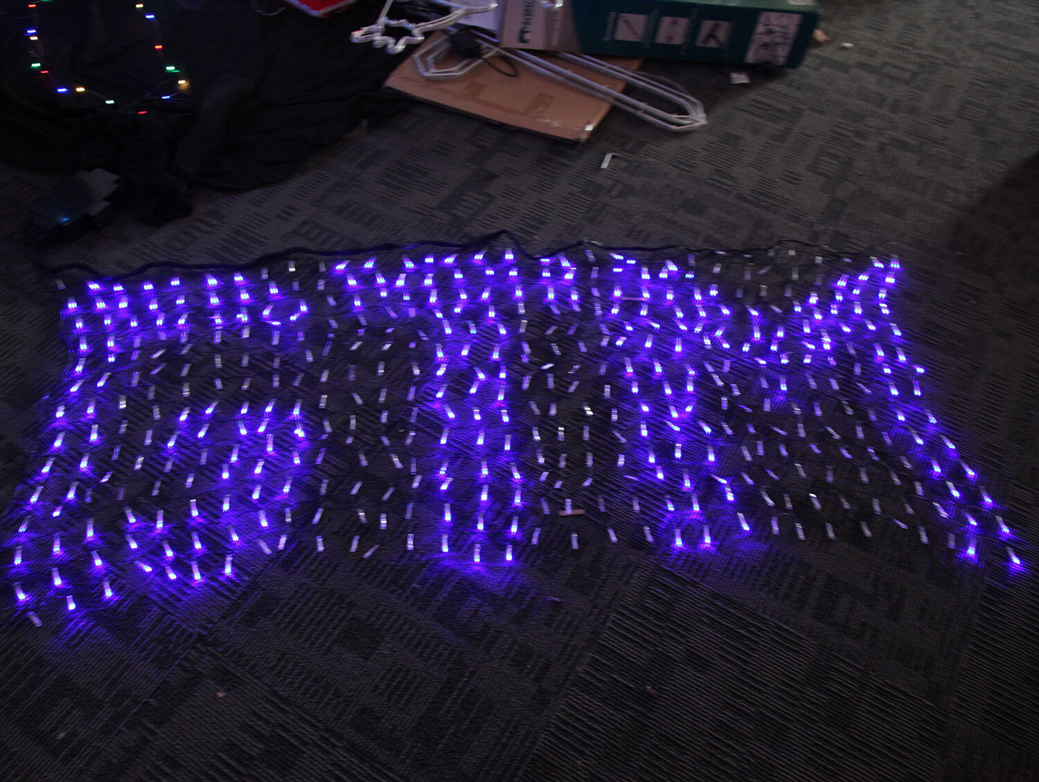 Samland 448 LED Programmable Scrolling Text Message Net Light 2m x 80cm in Blue V1060-LED448K_B