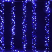 Samland 1200 Led Cluster Fairy Light Blue White For Christmas Decoration V1060-LEDCC1200-BW