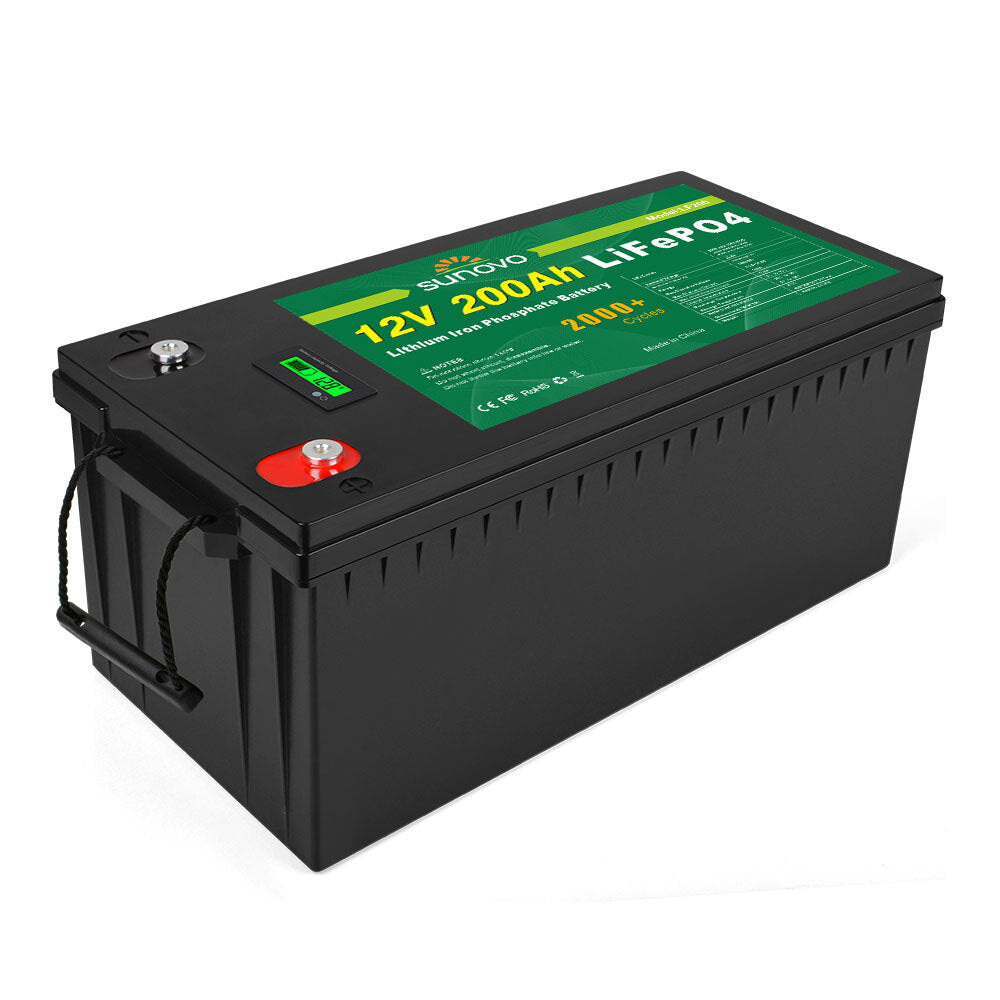 Samland 12V 200AH Deep Circle Lifepo4 Battery Rechargeable Lithium V1060-LF200