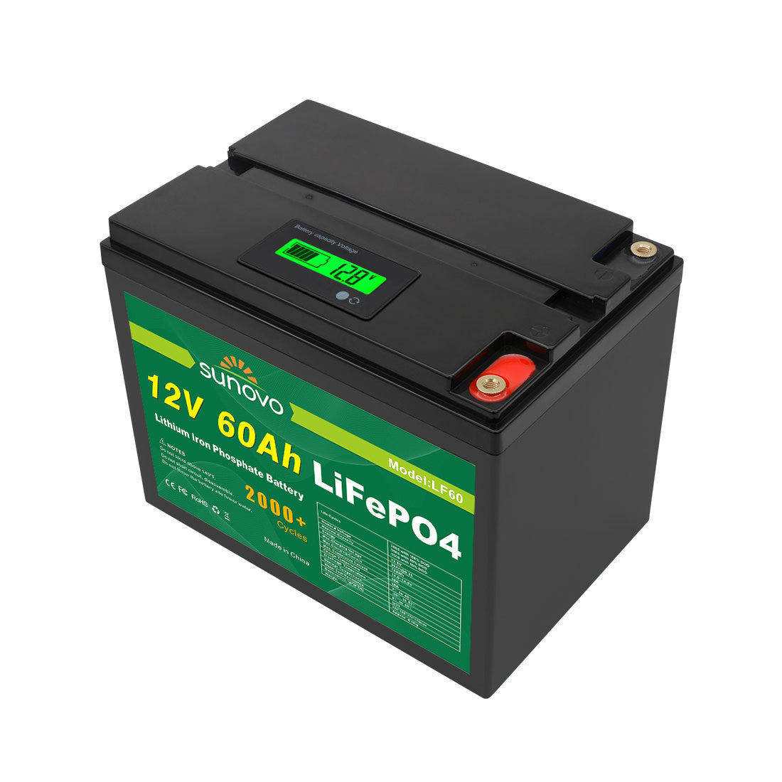 Samland 12V 60AH Deep Circle Lifepo4 Lithium Battery Rechargeable V1060-LF60