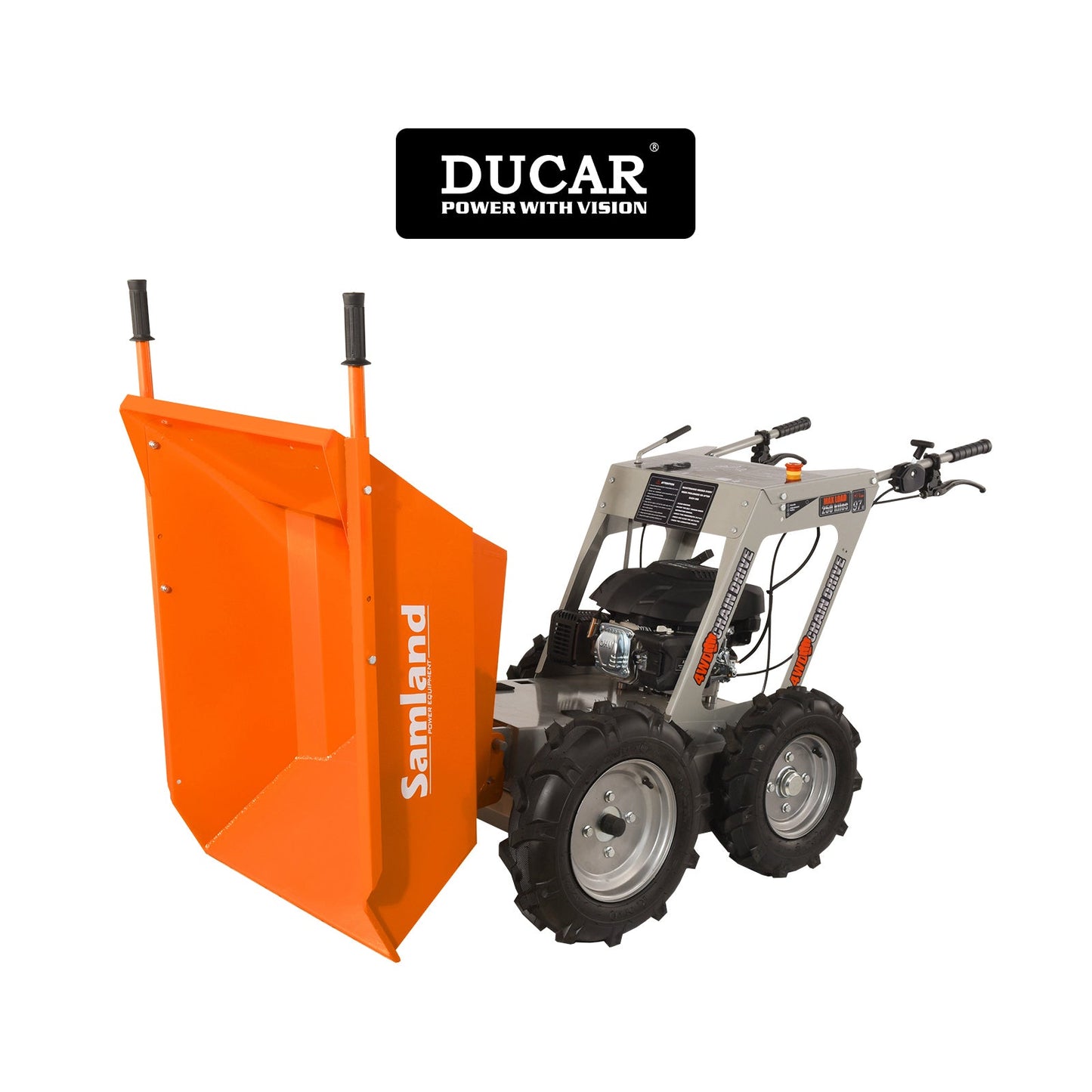 Samland 6.5HP Petrol Power Assisted Wheelbarrow MINI Dumper V1060-MD65