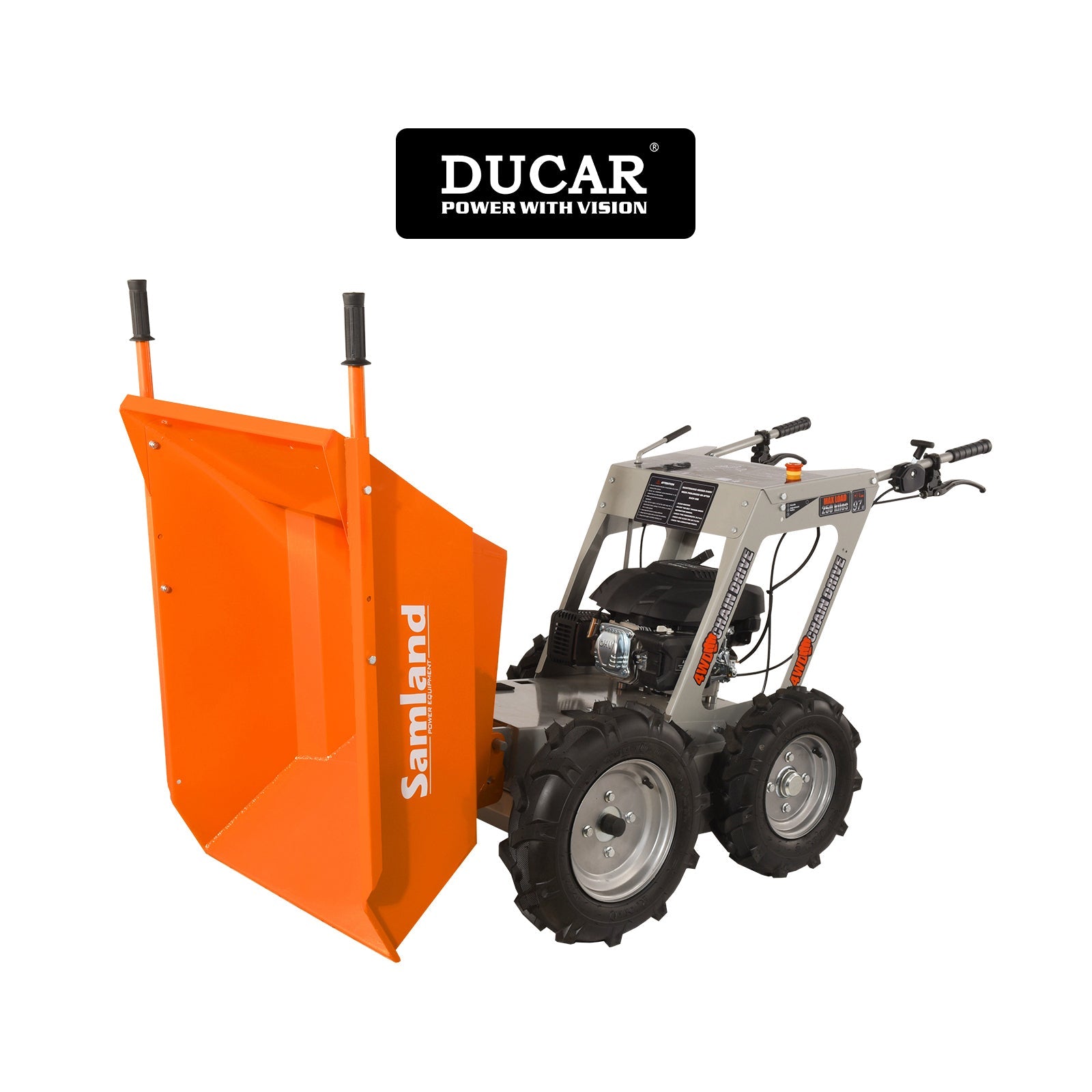 Samland 6.5HP Petrol Power Assisted Wheelbarrow MINI Dumper V1060-MD65