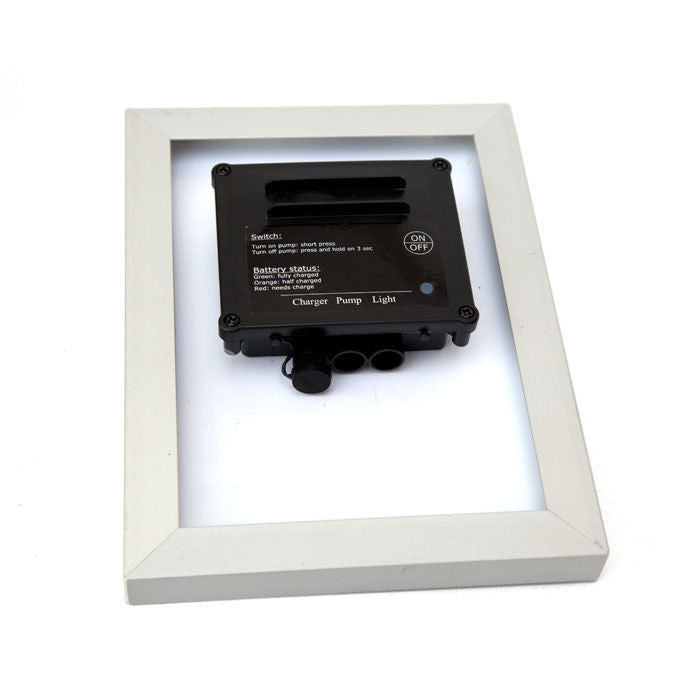Samland 6V 200LPH Solar Pump with Battery Backup Panel for Small Pond Fountain Feature V1060-P003B