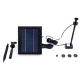 Samland 9V 250LPH Solar Pump with Battery Backup Panel for Small Pond Fountain Feature V1060-P003C