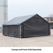 Samland Enclosure Kit (Side Wall Accessory Only) for Portable Double Carport Canopy 18x20FT V1060-PGD1368WALL