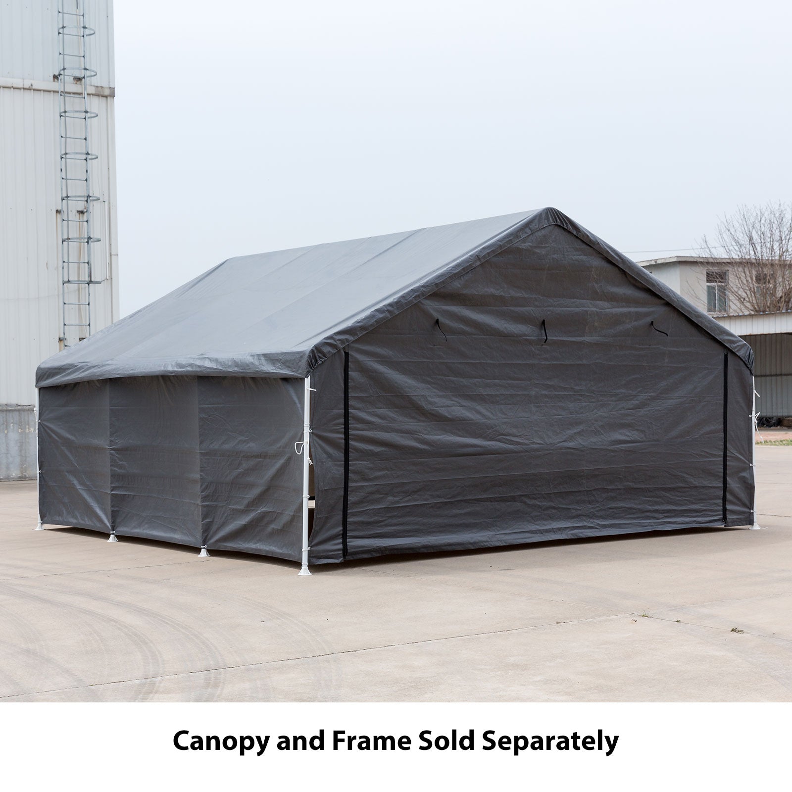 Samland Enclosure Kit (Side Wall Accessory Only) for Portable Double Carport Canopy 18x20FT V1060-PGD1368WALL