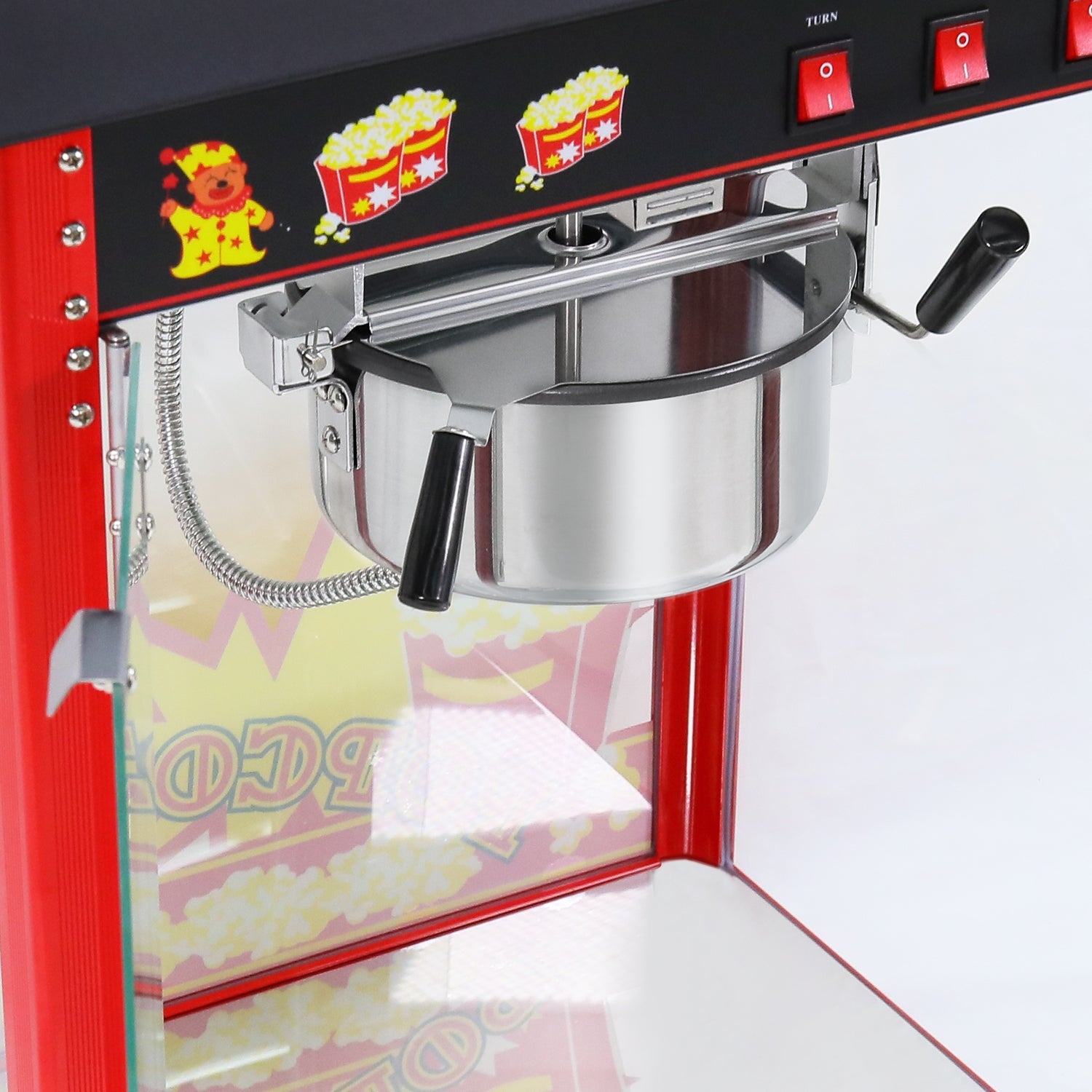 Samland 8OZ Popcorn Machine Maker with Warmer Deck 1350W V1060-PPM8