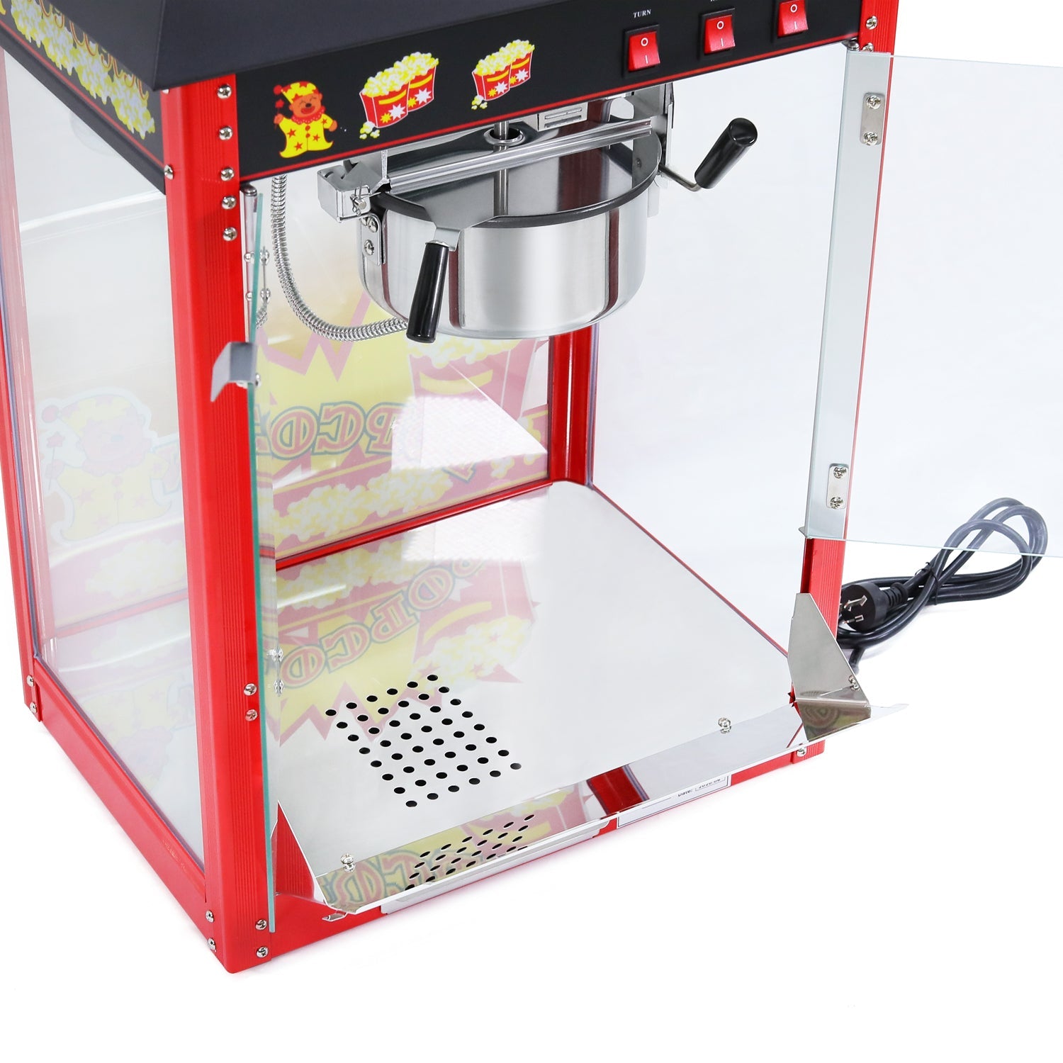 Samland 8OZ Popcorn Machine Maker with Warmer Deck 1350W V1060-PPM8