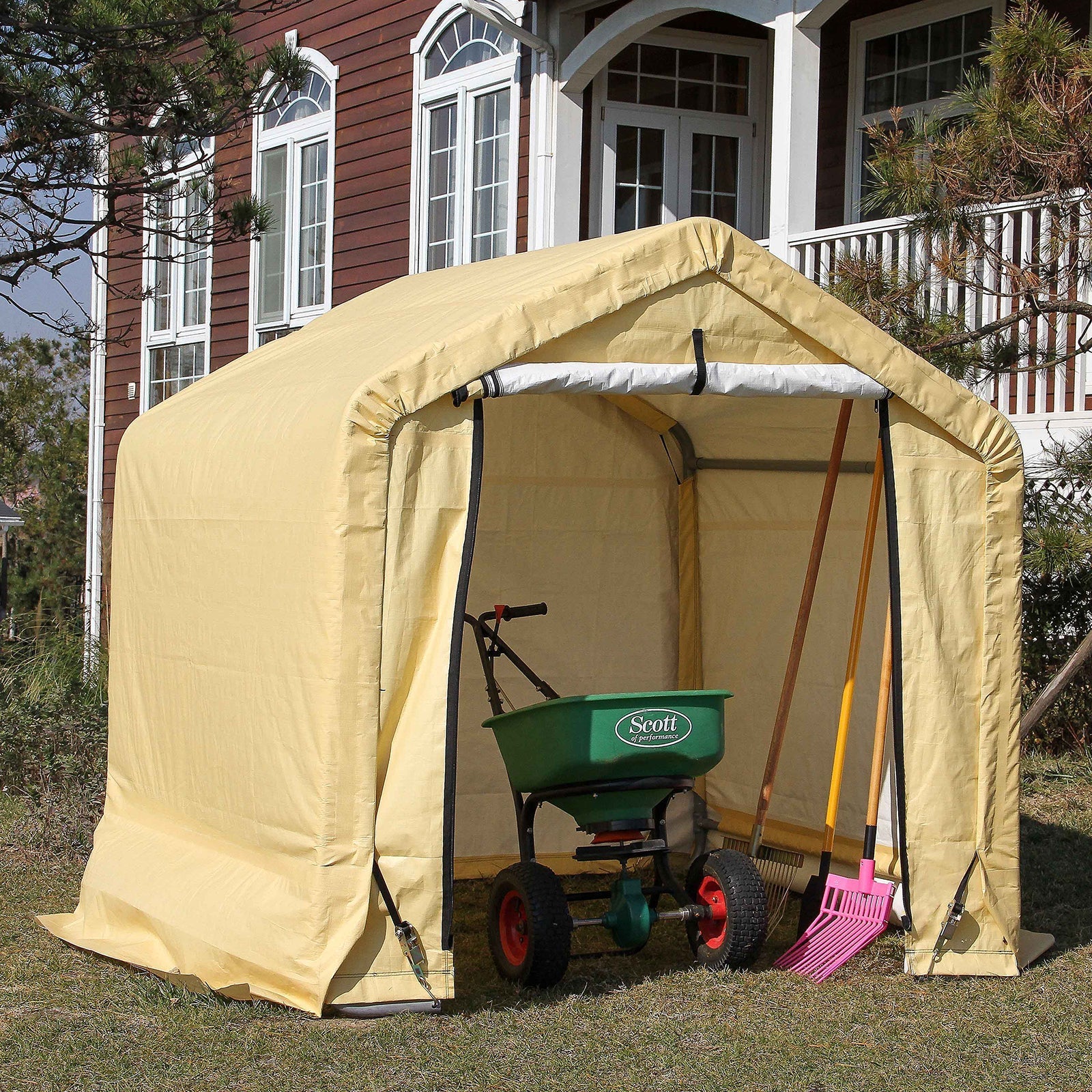 Samland Replacement Cover Kit for Portable Carport Garage Shed Storage in Size 6X6FT V1060-RC0606