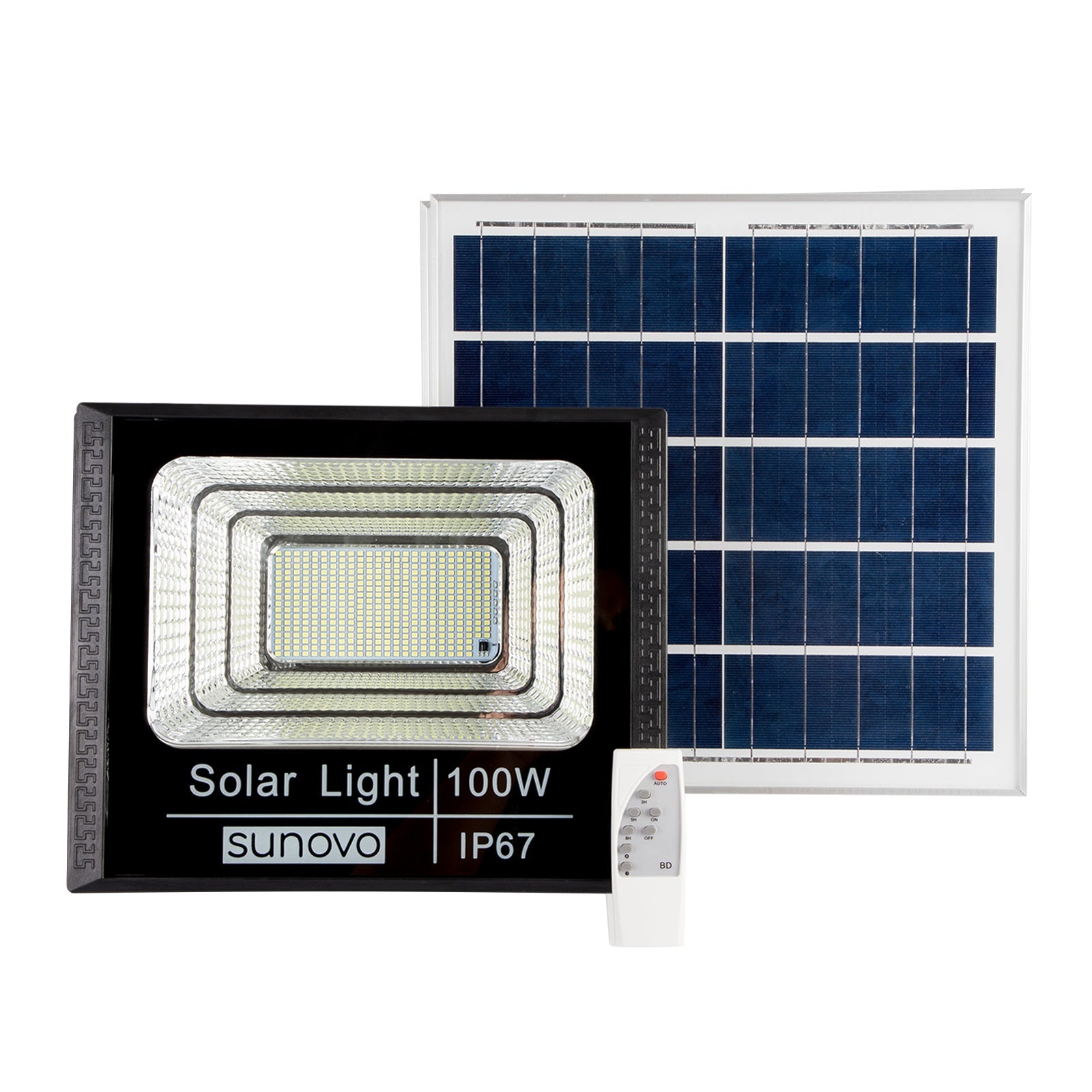 Samland 297 Led Solar Flood Light Outdoor with Remote Control 100W Cold White V1060-SFL100W