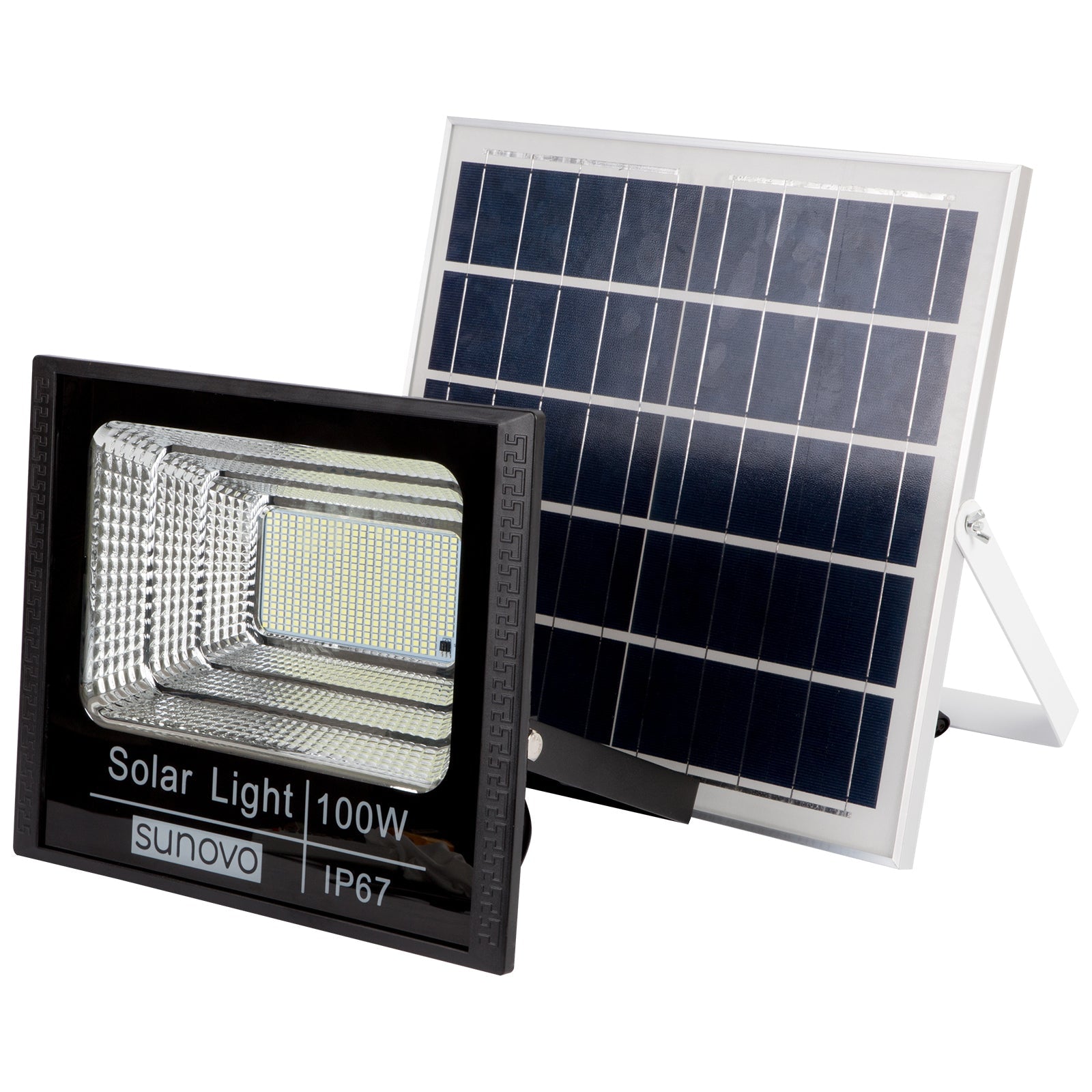 Samland 297 Led Solar Flood Light Outdoor with Remote Control 100W Cold White V1060-SFL100W
