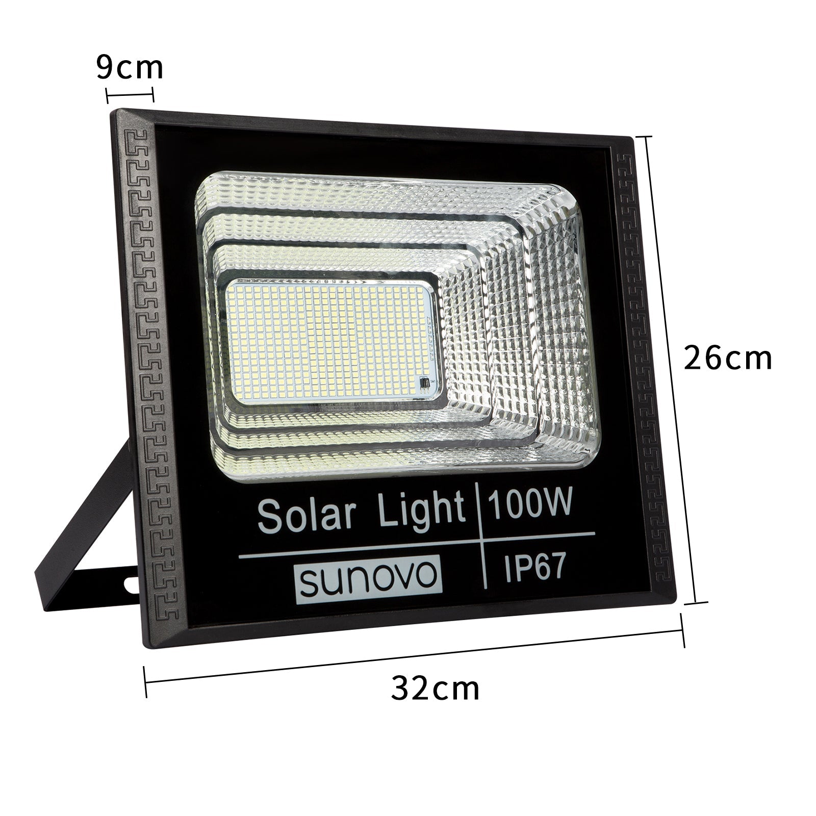 Samland 297 Led Solar Flood Light Outdoor with Remote Control 100W Cold White V1060-SFL100W