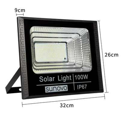 Samland 297 Led Solar Flood Light Outdoor with Remote Control 100W Cold White V1060-SFL100W