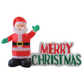Samland LED INFLATABLE SANTA CLAUSE WITH MERRY CHRISTMAS SIGN FOR CHRISTMAS DECORATION V1060-SM180