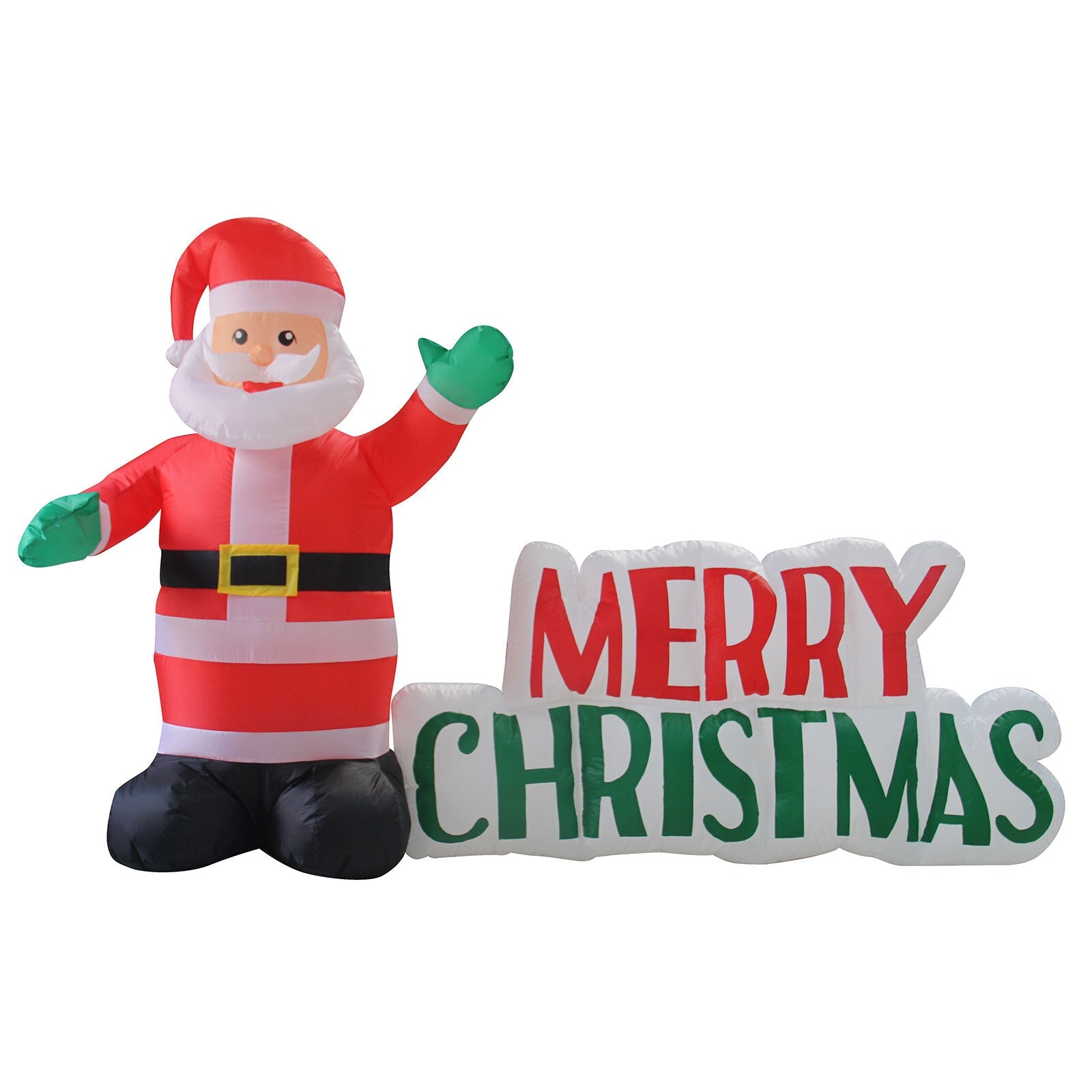 Samland LED INFLATABLE SANTA CLAUSE WITH MERRY CHRISTMAS SIGN FOR CHRISTMAS DECORATION V1060-SM180