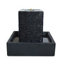 Samland 43CM SQUARE PILLAR WATER FEATURE FOUNTAIN WITH LED LIGHTS V1060-SPF47