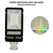 Samland 100W SOLAR GARDEN PATHWAY STREET LIGHT ADJUSTABLE SOLAR PANEL V1060-SPSL100W