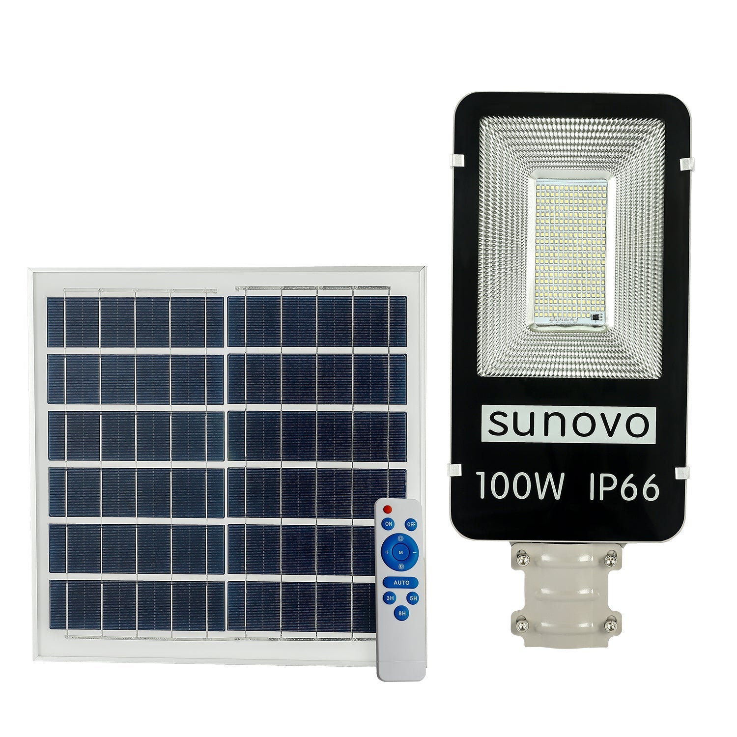 Samland 100W SOLAR GARDEN PATHWAY STREET LIGHT ADJUSTABLE SOLAR PANEL V1060-SPSL100WW