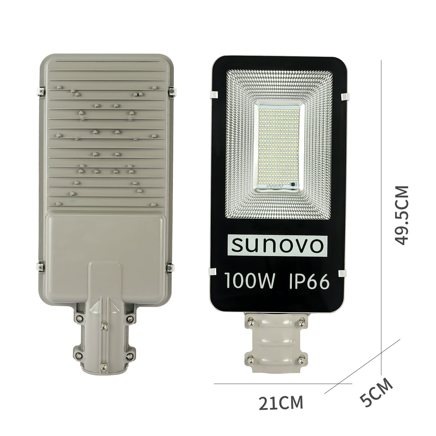 Samland 100W SOLAR GARDEN PATHWAY STREET LIGHT ADJUSTABLE SOLAR PANEL V1060-SPSL100WW