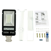 Samland 100W SOLAR GARDEN PATHWAY STREET LIGHT ADJUSTABLE SOLAR PANEL V1060-SPSL100WW
