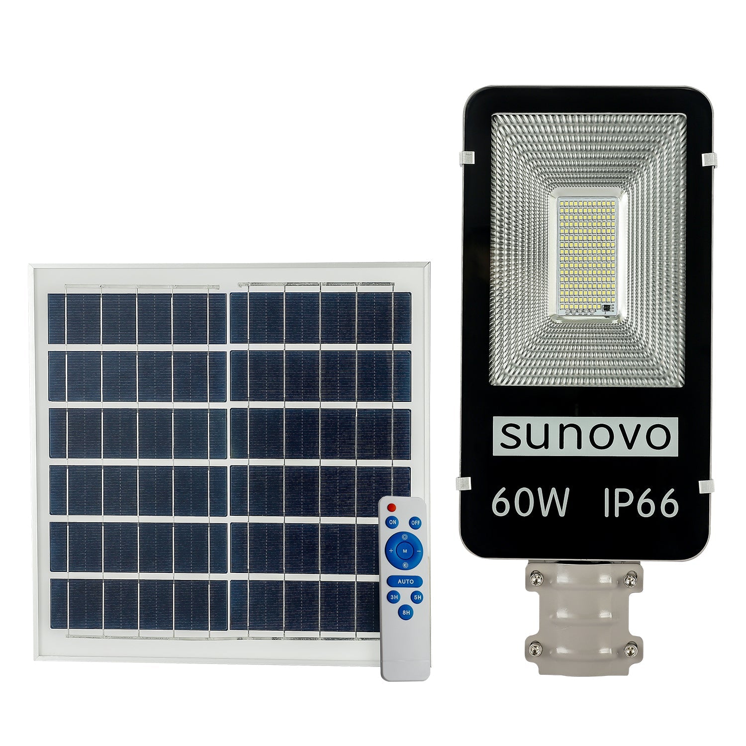 Samland 60W SOLAR GARDEN PATHWAY STREET LIGHT ADJUSTABLE SOLAR PANEL V1060-SPSL60WW