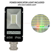 Samland 60W SOLAR GARDEN PATHWAY STREET LIGHT ADJUSTABLE SOLAR PANEL V1060-SPSL60WW
