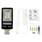 Samland 60W SOLAR GARDEN PATHWAY STREET LIGHT ADJUSTABLE SOLAR PANEL V1060-SPSL60WW