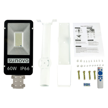 Samland 60W SOLAR GARDEN PATHWAY STREET LIGHT ADJUSTABLE SOLAR PANEL V1060-SPSL60WW