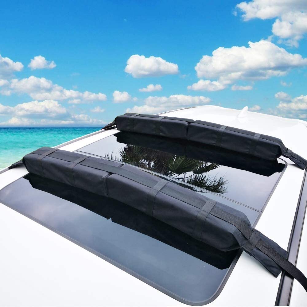Samland Pair of Universal Soft Roof Rack Kayak Surfboard Universal for Car SUV(SRR600) V1060-SRR600