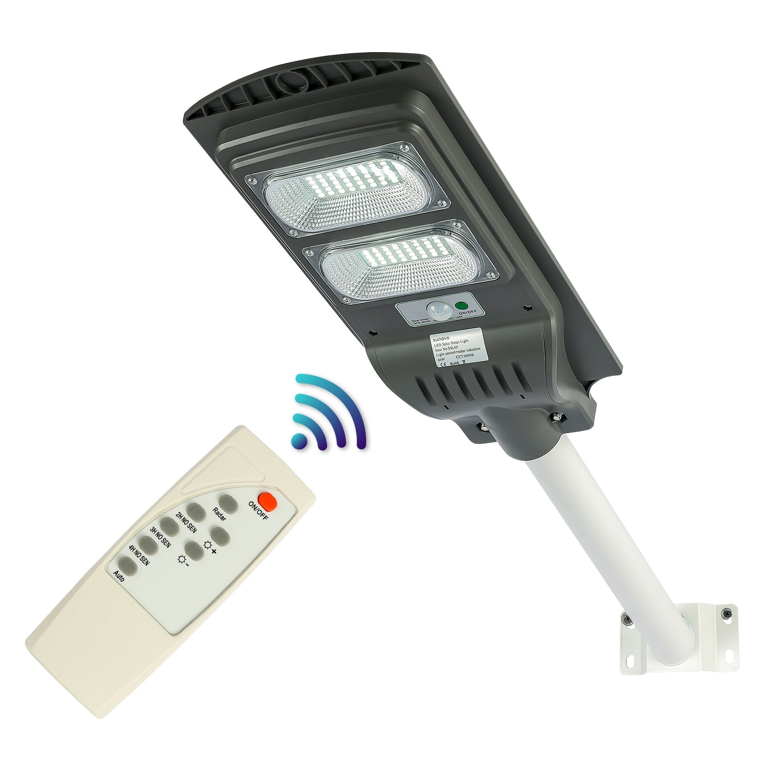 Samland 60W SOLAR PIR GARDEN LIGHT WITH MOTION SENSOR V1060-SSL60WW