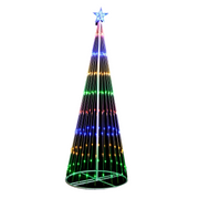 Samland Circling Led Light Christmas Tree With Star [Height: 163cm] V1060-STARTREE_180