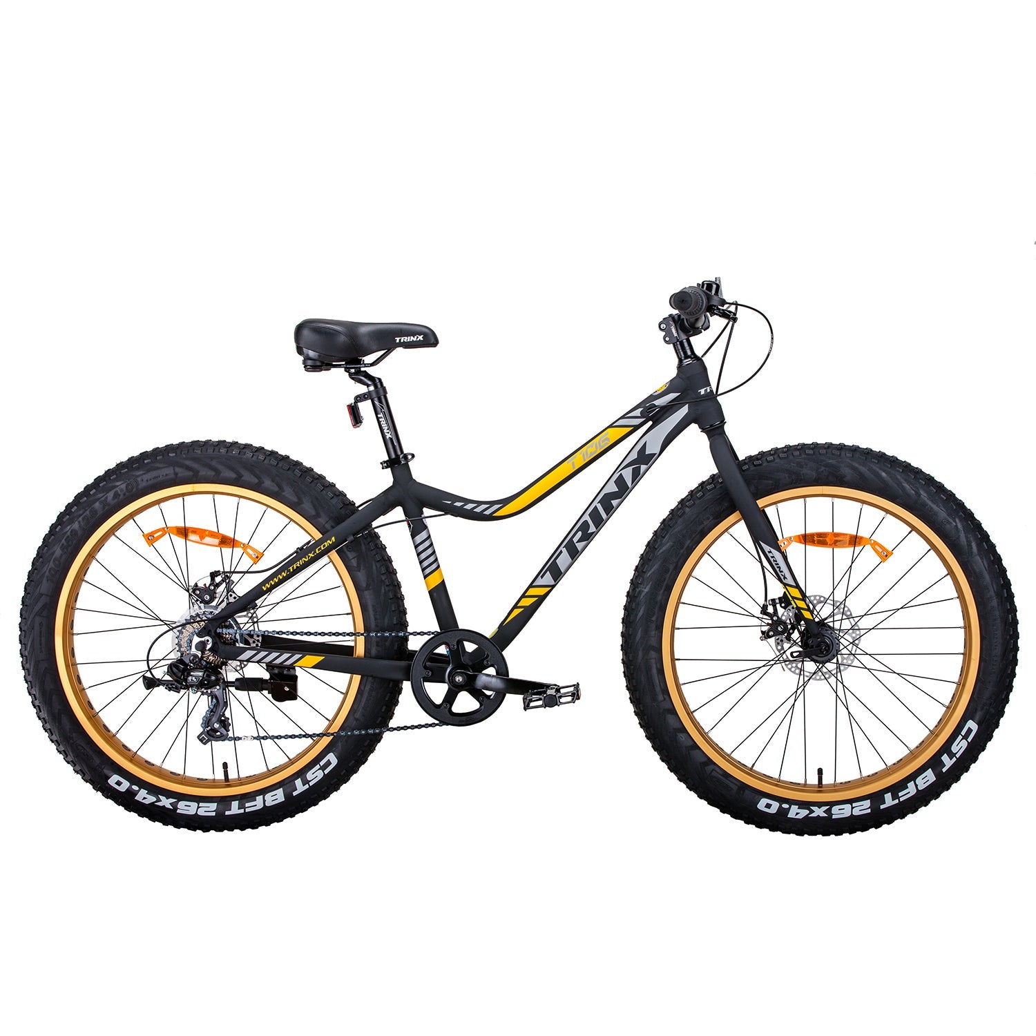 Samland TIGER T106 FAT BIKE SHIMANO 7 SPEED BICYCLE IN ORANGE V1060-T106_ORANGE