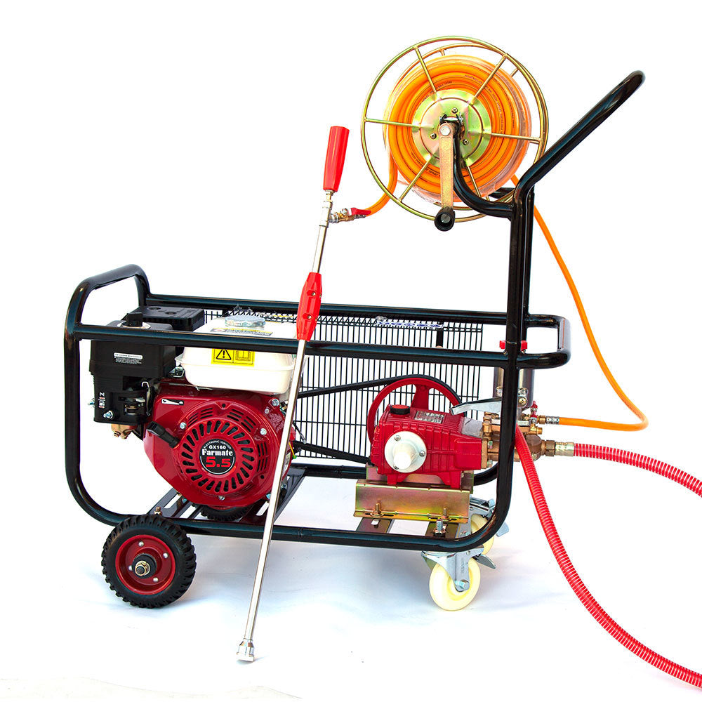 Samland 5.5HP WEED OR PEST CONTROL SPRAYING SYSTEM WITH PISTON PUMP 50M SPRAYER HOSE REEL V1060-TF-22168
