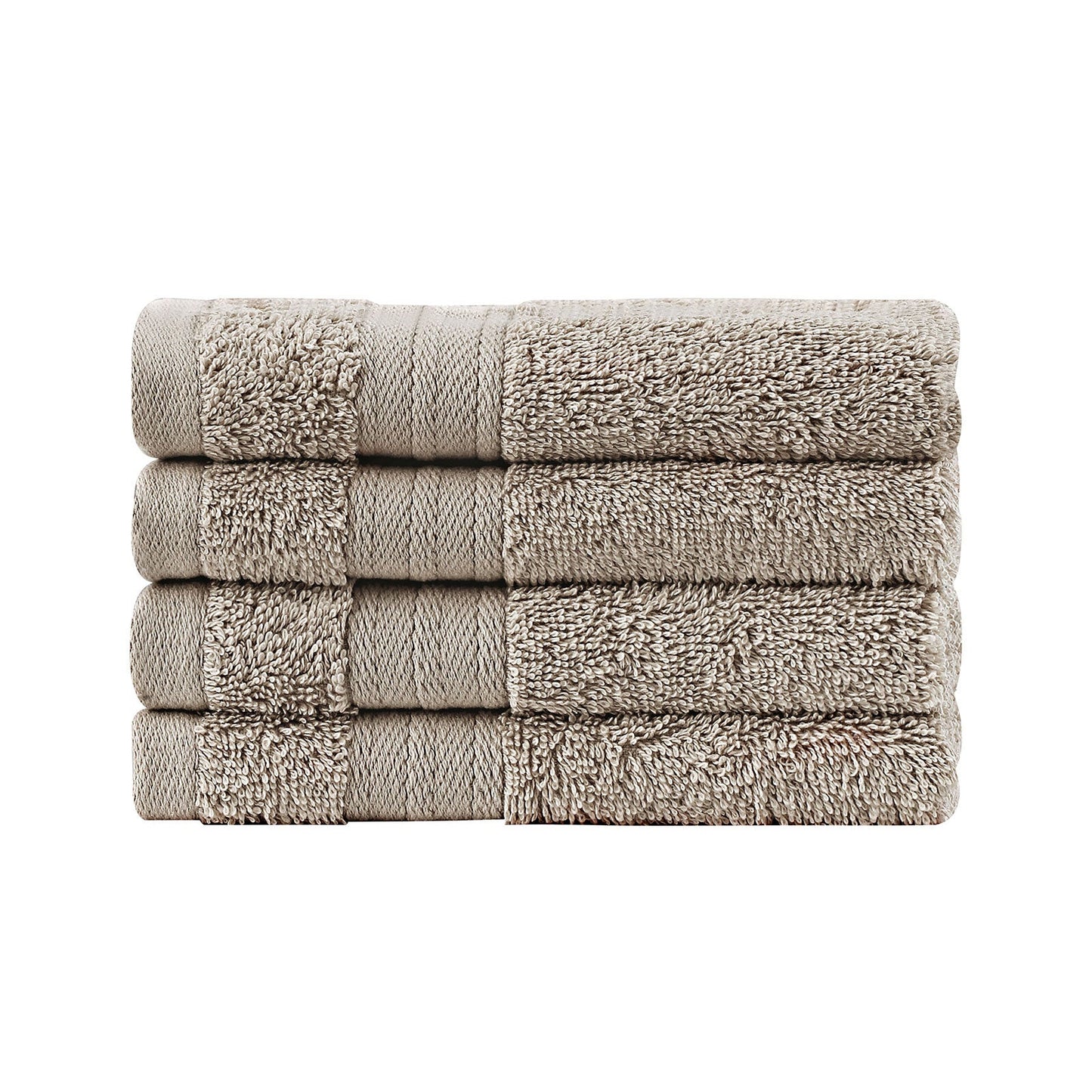 Samland Premium Cotton Washcloths 4-Pack Quick-Dry Face Towels Set-Linen V1060-TOWPAK03LI