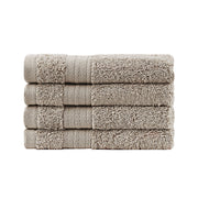 Samland Premium Cotton Washcloths 4-Pack Quick-Dry Face Towels Set-Linen V1060-TOWPAK03LI