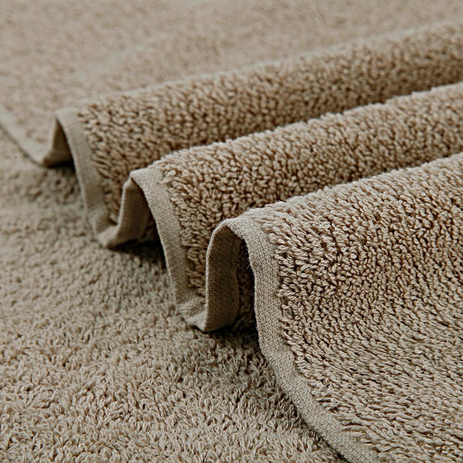 Samland Premium Cotton Washcloths 4-Pack Quick-Dry Face Towels Set-Linen V1060-TOWPAK03LI