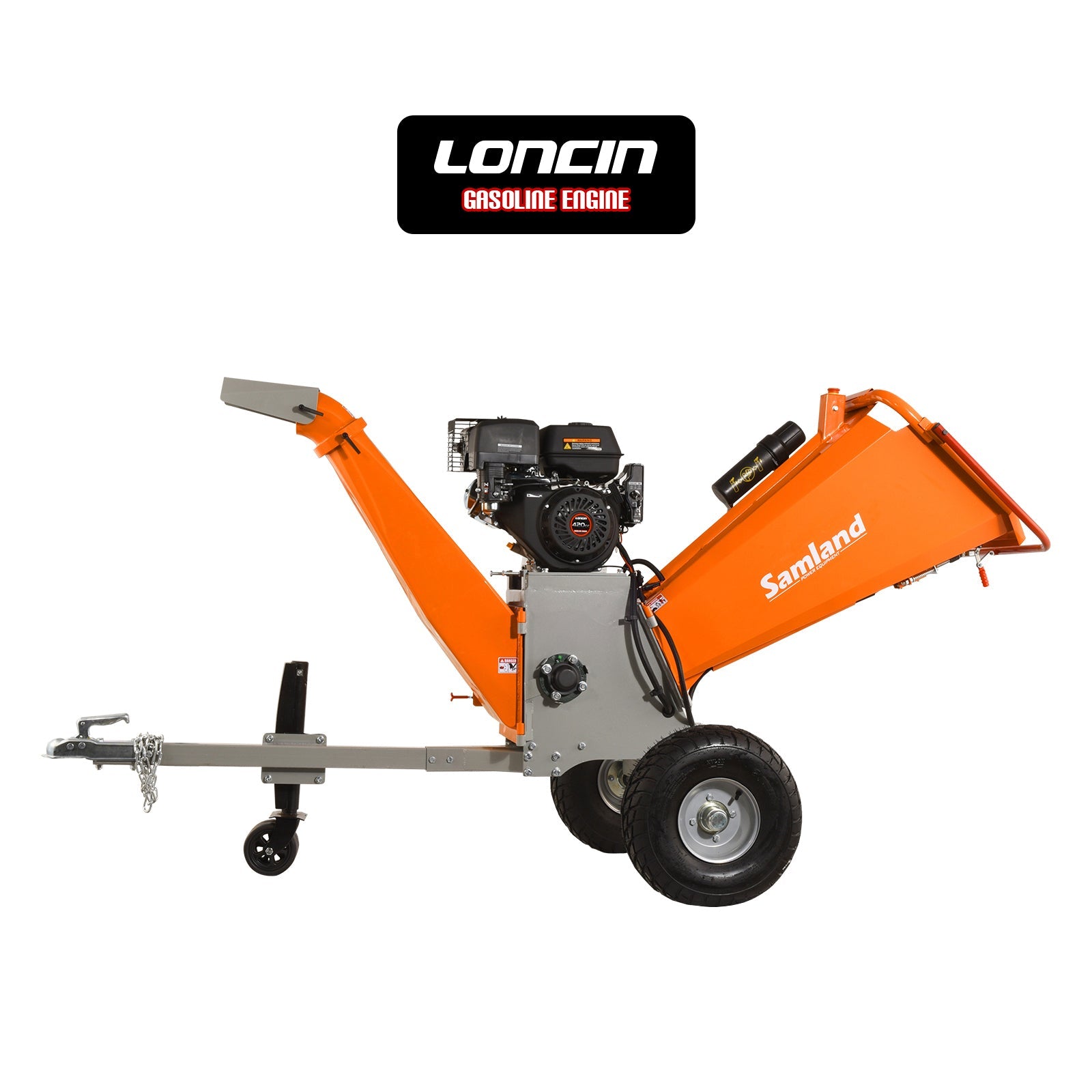 Samland 15hp Loncin Gasoline Engine Powered Tree Branch Wood Chipper Shredder (WC420) V1060-WC420