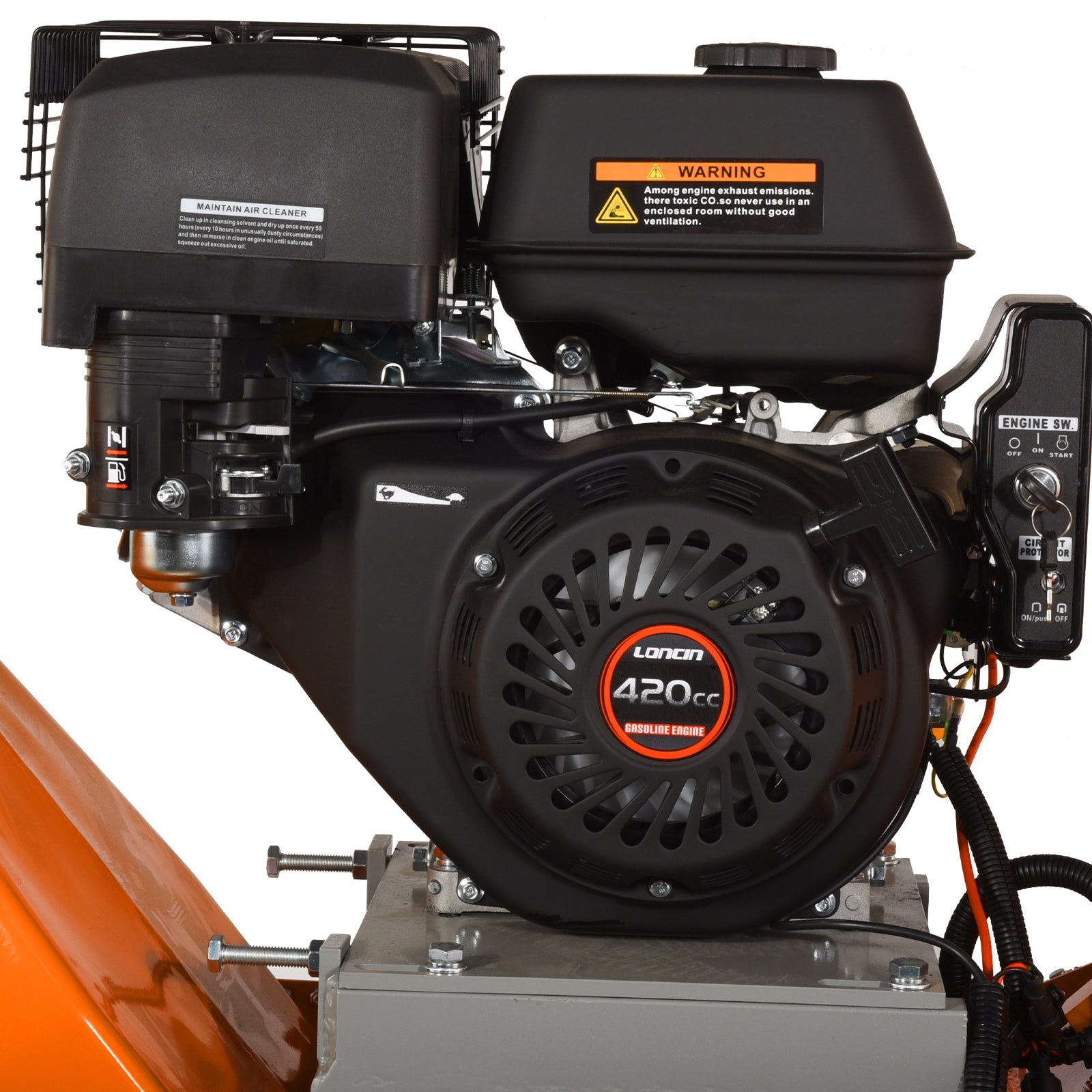 Samland 15hp Loncin Gasoline Engine Powered Tree Branch Wood Chipper Shredder (WC420) V1060-WC420