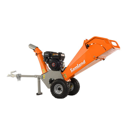Samland WC65 Professional Wood Chipper, Loncin 6.5 HP Engine with Towing Bar V1060-WC65