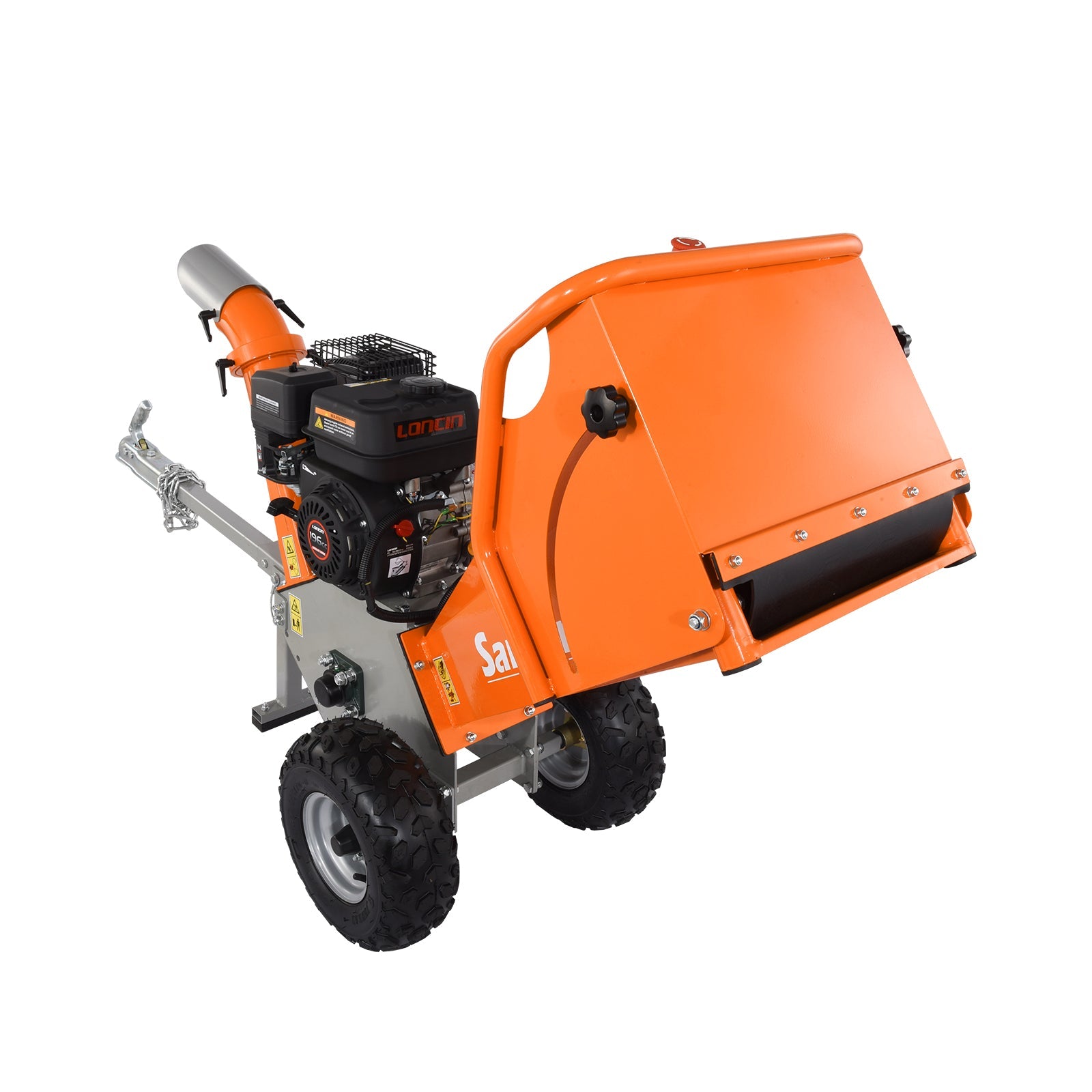 Samland WC65 Professional Wood Chipper, Loncin 6.5 HP Engine with Towing Bar V1060-WC65