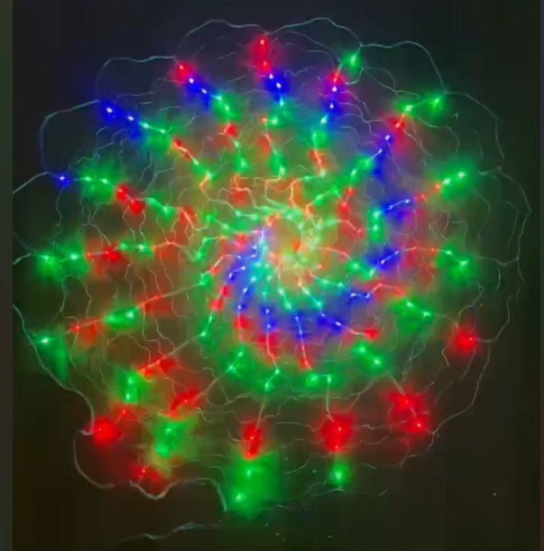 Samland Led Spiral Circle Light for Christmas Decoration Fairy Light Multi Color-256AG V1060-ZP256AG-150CM