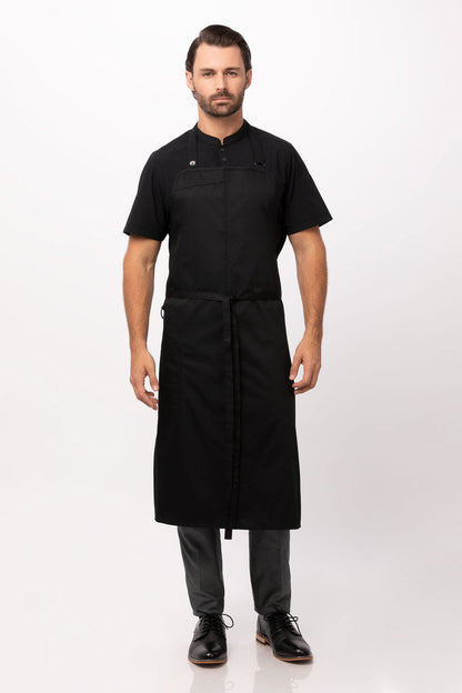 Brio Chef Black Bib Apron by Chef Works V107-ACN01-BLK-0