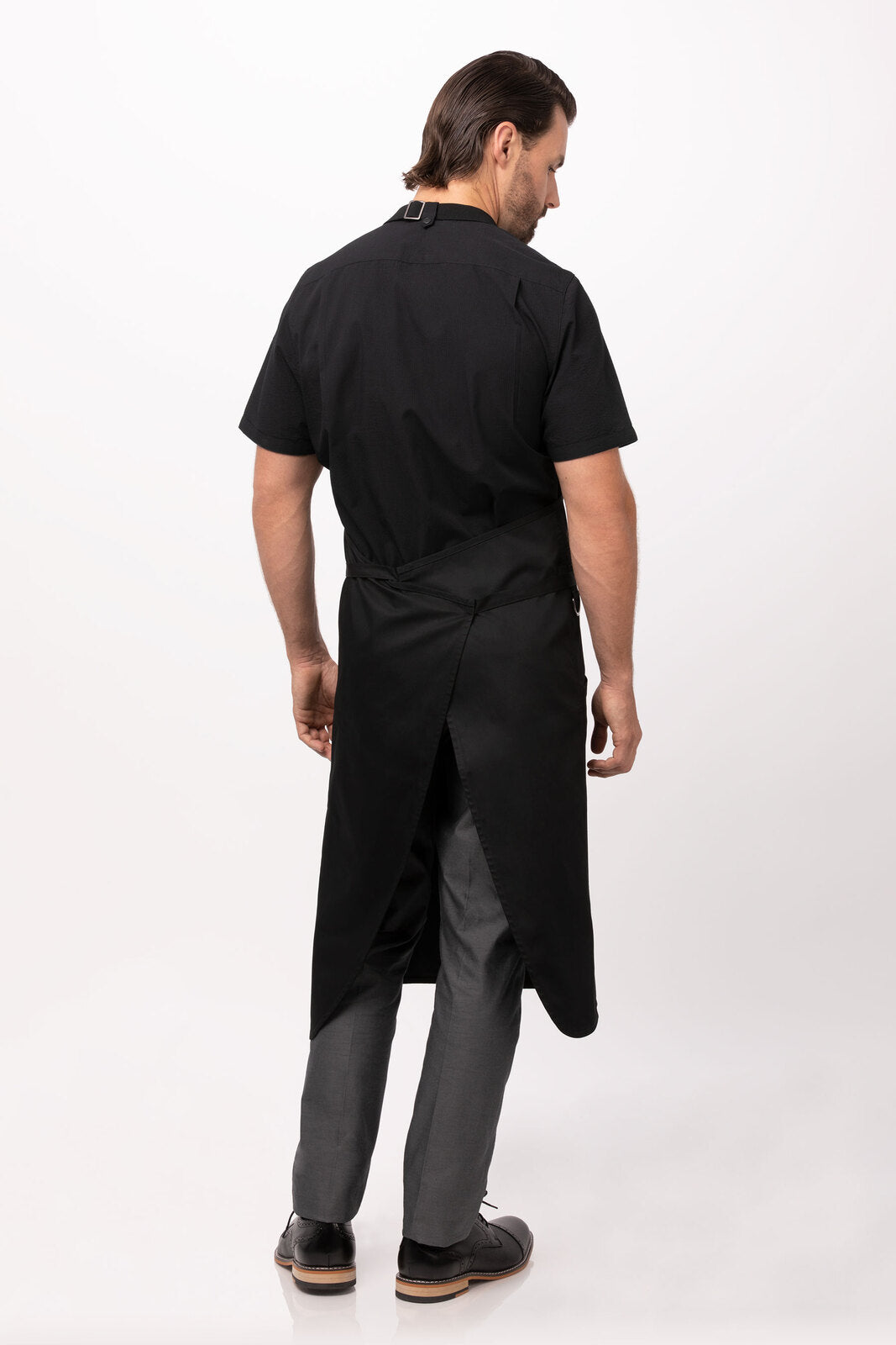 Brio Chef Black Bib Apron by Chef Works V107-ACN01-BLK-0